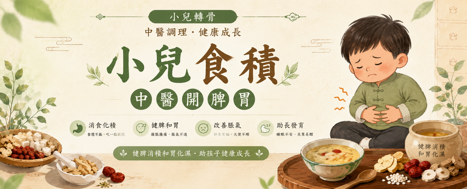 小兒食積成長慢？中醫開脾胃！